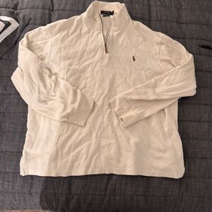 Polo by Ralph Lauren Off-White Quarter-Zip Sweater